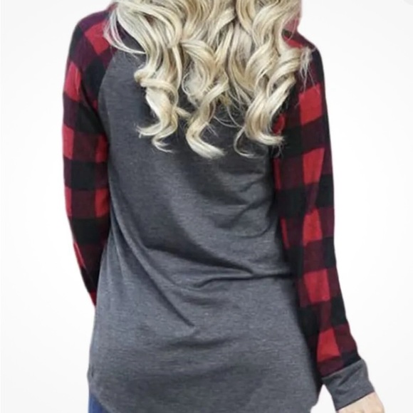 NWT Women's T-shirt  Christmas Letter Print  Round Neck Below $35 Retail - Picture 4 of 10